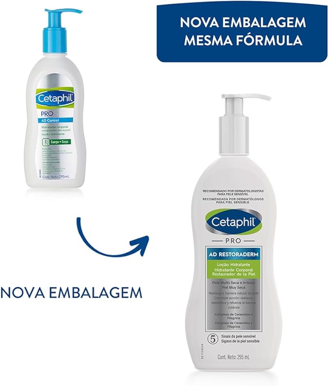  Loção Hidratante Corporal AD Restoraderm Pro 2