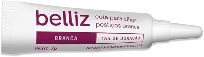 Cola Para Cilios Postiços Belliz Branca 1
