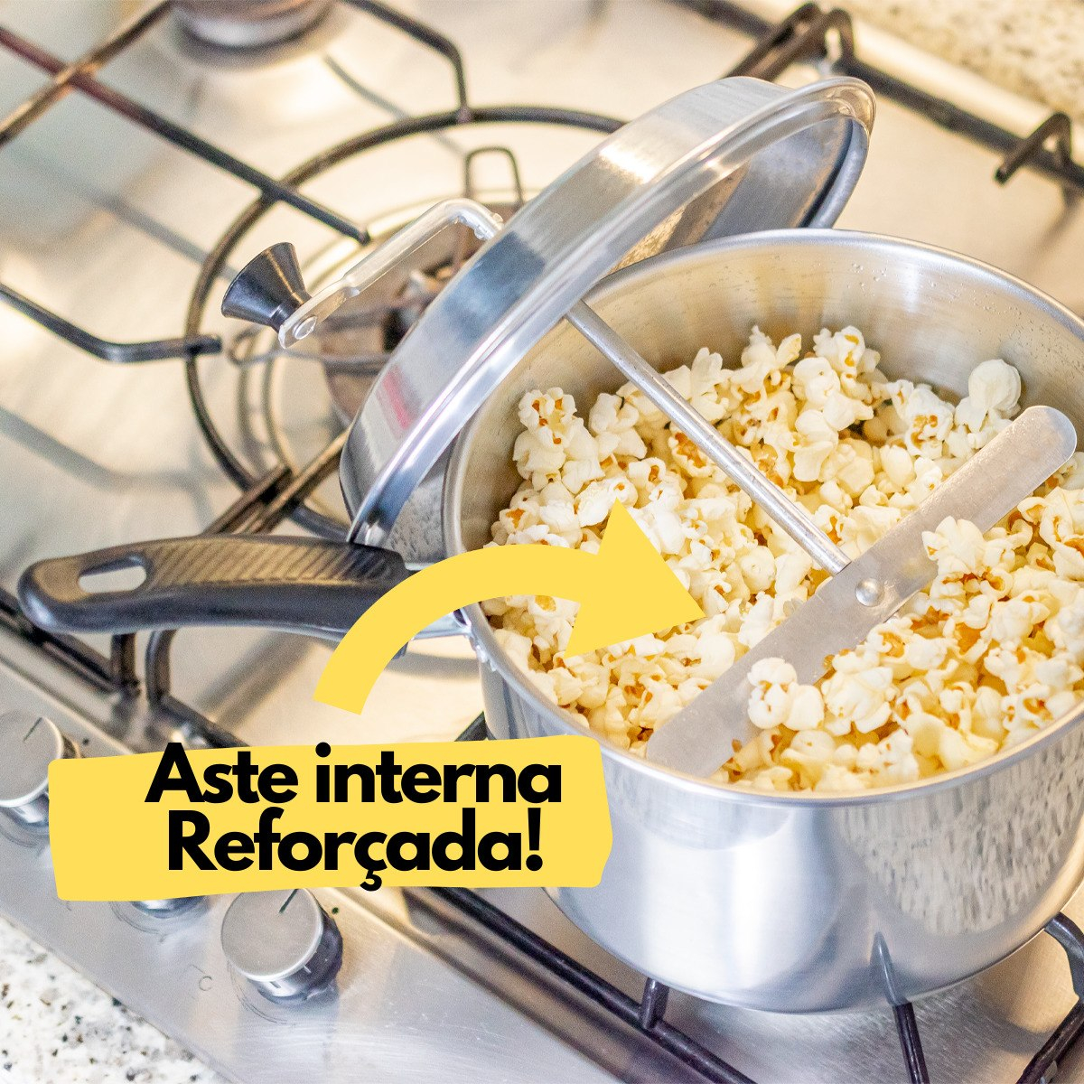 Panela Pipoqueira Alumínio Pop N°20 3