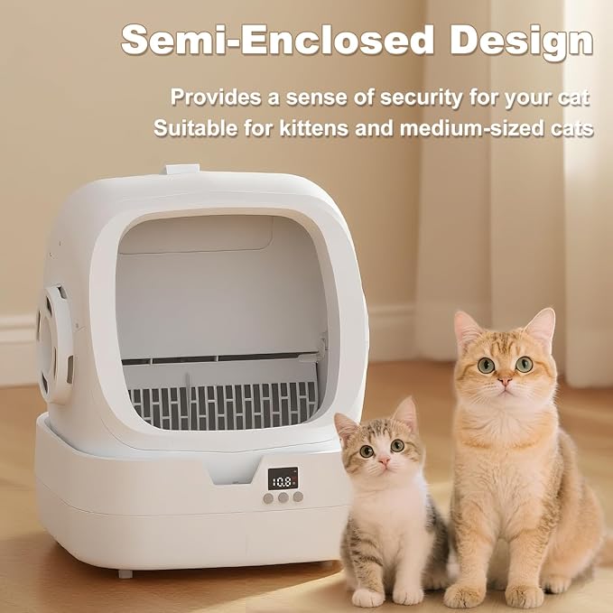 Caixa de Areia Automática para Gatos Autolimpante 2