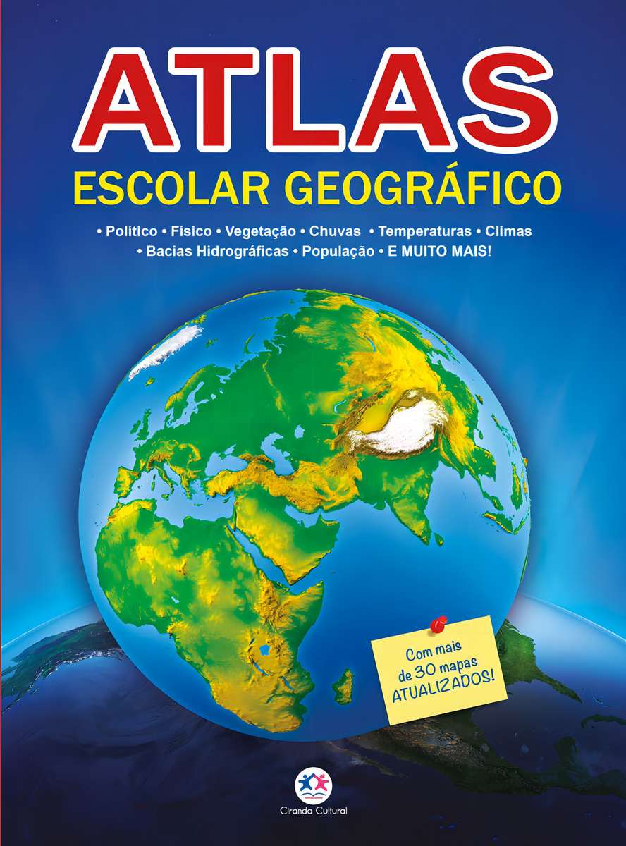 Top 10 Melhores Atlas Geográficos  (Ciranda Cultural, Editora Ática e mais) 2