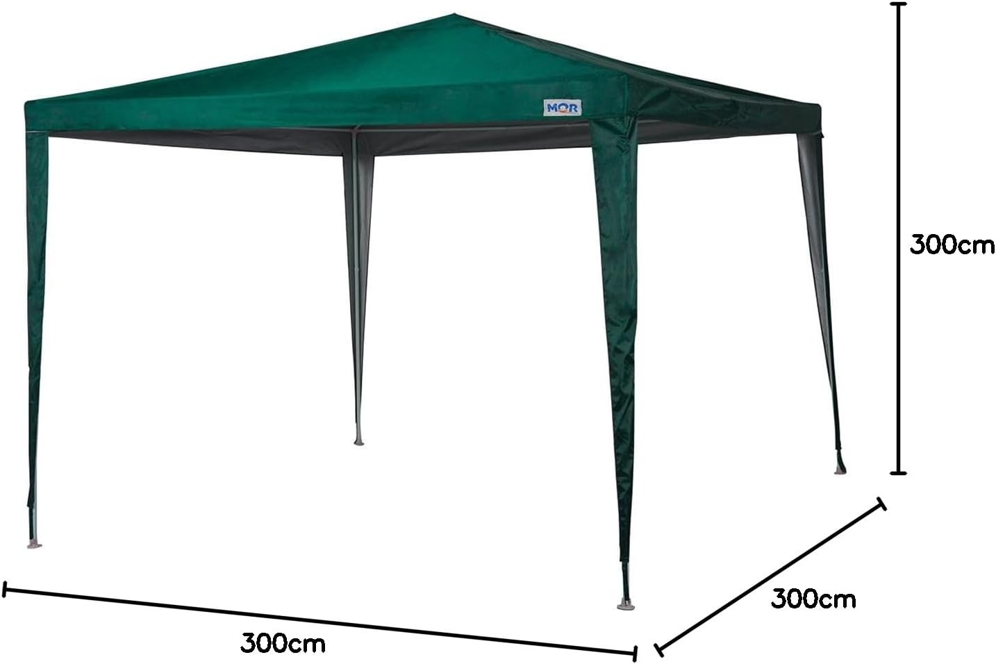 Gazebo Poliester Oxford com Silvercoating 3 x 3 m Mor 5
