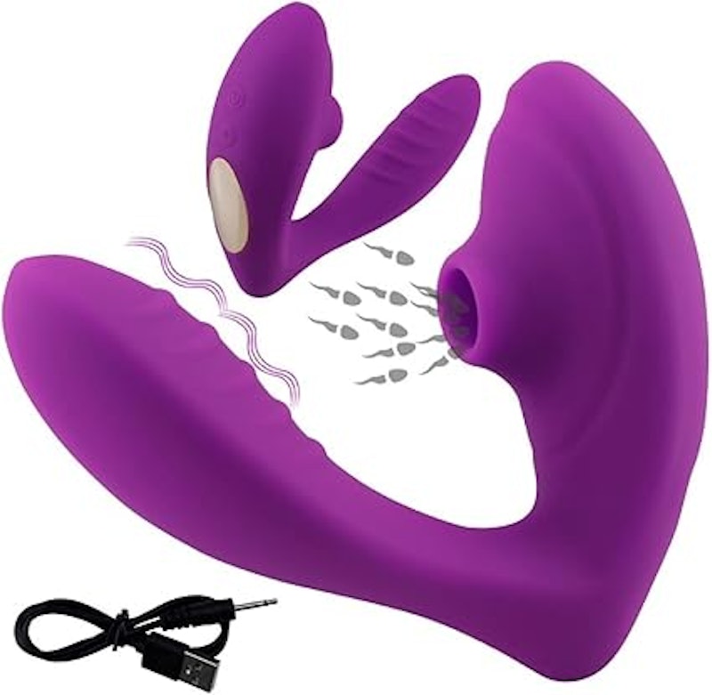 Vibrador e Sucção com 10 Velocidades Para Mulheres Sugador Clitóris 3
