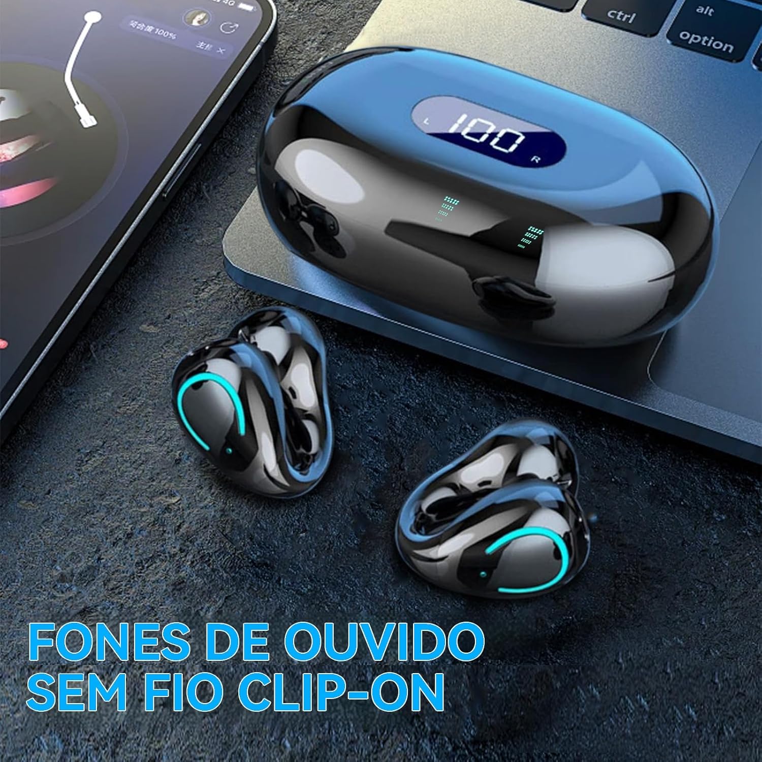 Fones de Ouvido Esportivos sem Fio Bluetooth Lifebee 5