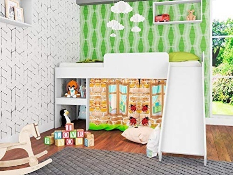 Cama com Escorregador e Cortina Meu Fofinho 5