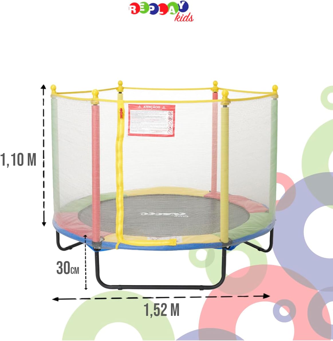 Cama Elástica 1,52 m Replay Kids 2