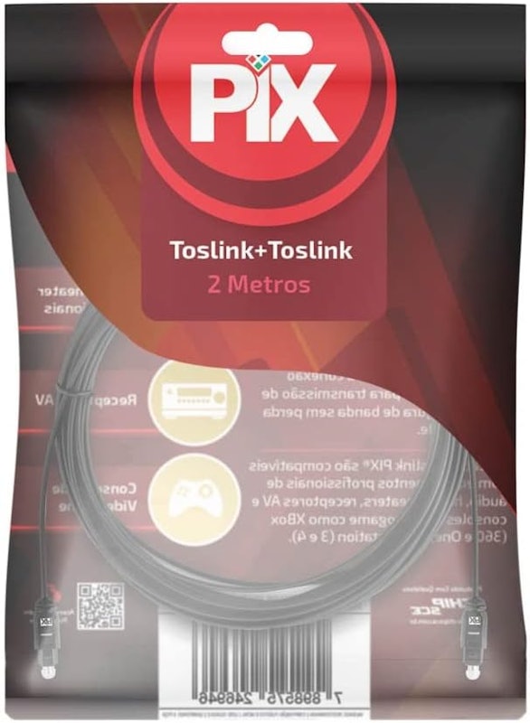 Cabo Optico Toslink Pix 2 m 3