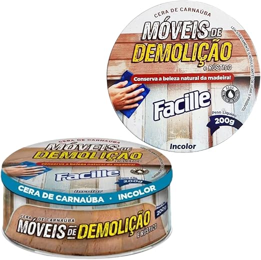 Cera para Móveis de Demolição e Madeiras Facille 2
