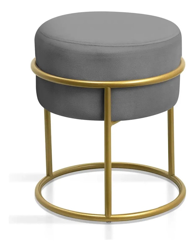 Puffe Luxo Redondo Decorativo Moderno 5