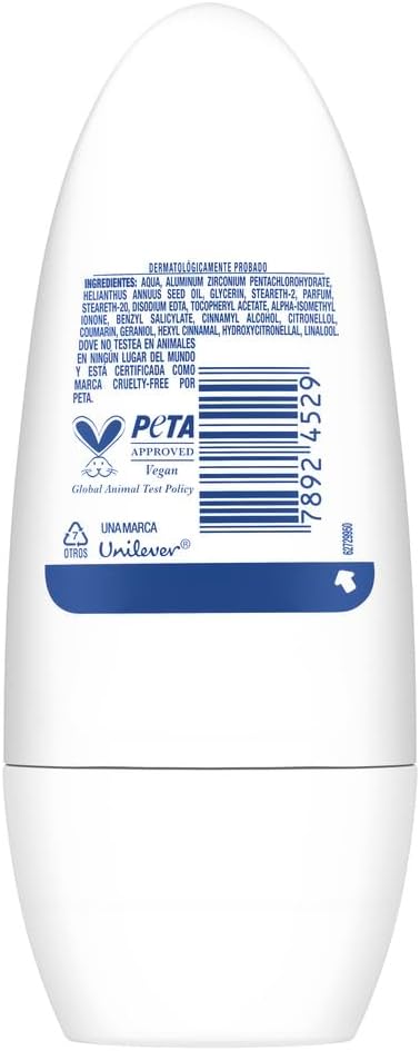 Desodorante Antitranspirante Roll On Dove Invisible Dry 2