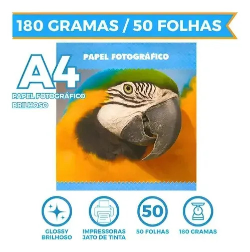 Papel Foto Glossy 180 g/m² Masterprint 4