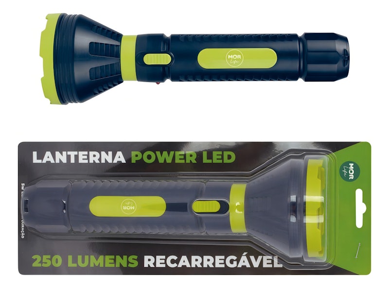 Lanterna Power LED 250 Lúmens Recarregável 3