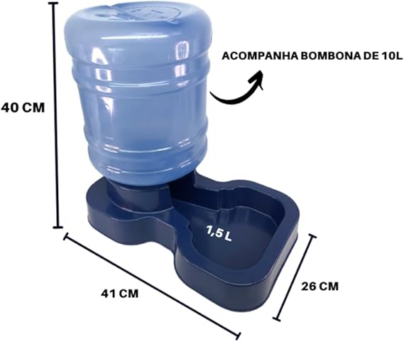 Bebedouro Automático Grande Porte 10 L com Bombona 2