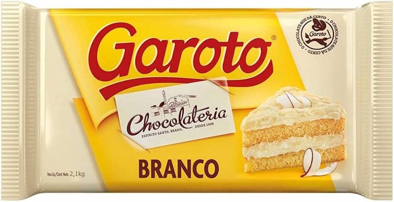 Chocolate para Cobertura Garoto Branco 1