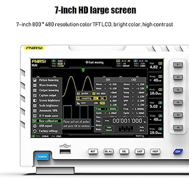 Osciloscópio Digital Tomshin de Bancada FNIRSI-1014D 5