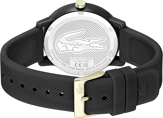 Relógio Masculino Lacoste 12.12 com Pulseira Preta de Silicone 3