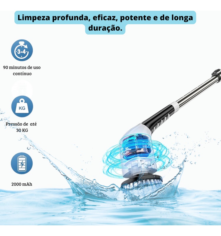 Esfregão Elétrico Giratório YKYI 2