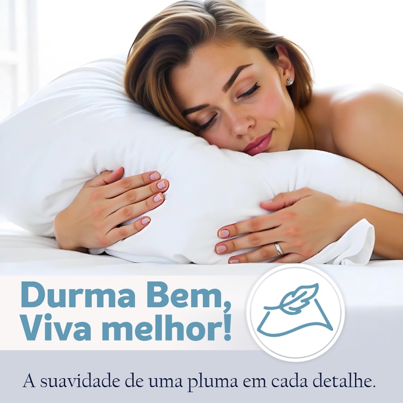 Travesseiros Toque de Pluma Premium Percal 400 Fios 2
