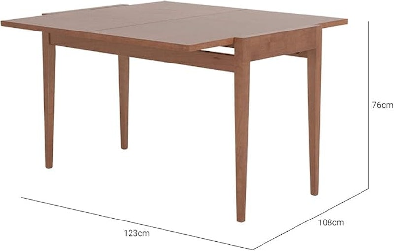 Mesa de Jantar Extensível Pina - Amêndoa 4