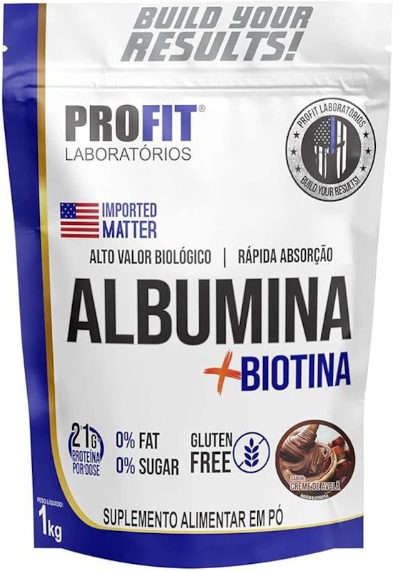 Albumina + Biotina Refil Stand-Up 1 kg 1