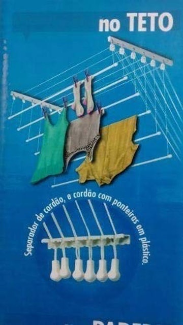 Varal de Parede/Teto Prático 4