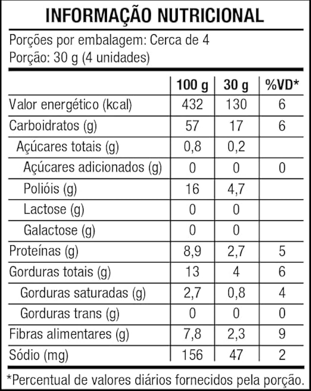 Rosquinhas Chocolate Integral Zero Açúcar 2