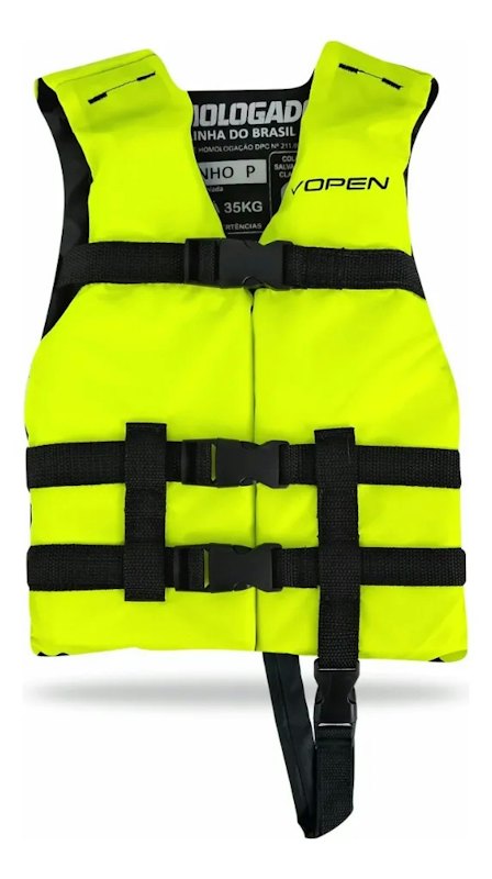 Colete Salva Vidas Infantil Homologado Nylon Colors 1