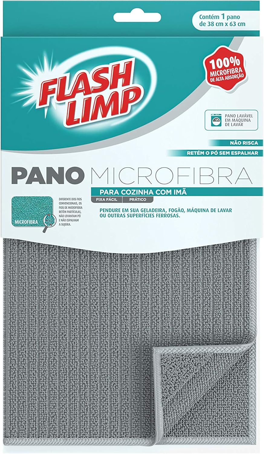 Pano Microfibra para Cozinha com Ímã 3