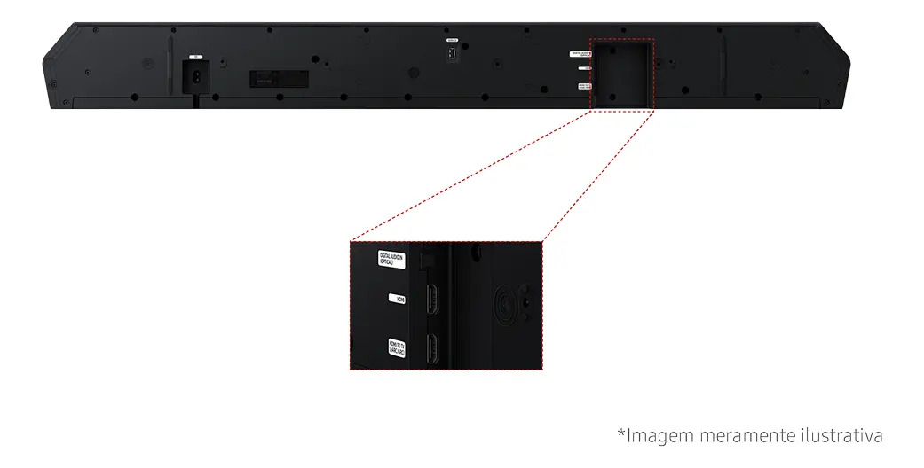 Soundbar Série Q HW-Q800F 5.1.2 Canais Subwoofer 2025 5