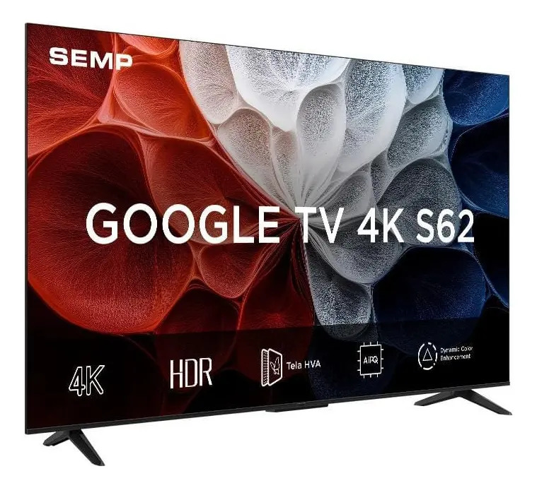 Semp Smart TV 55 Polegadas S62 4K UHD Google TV 4