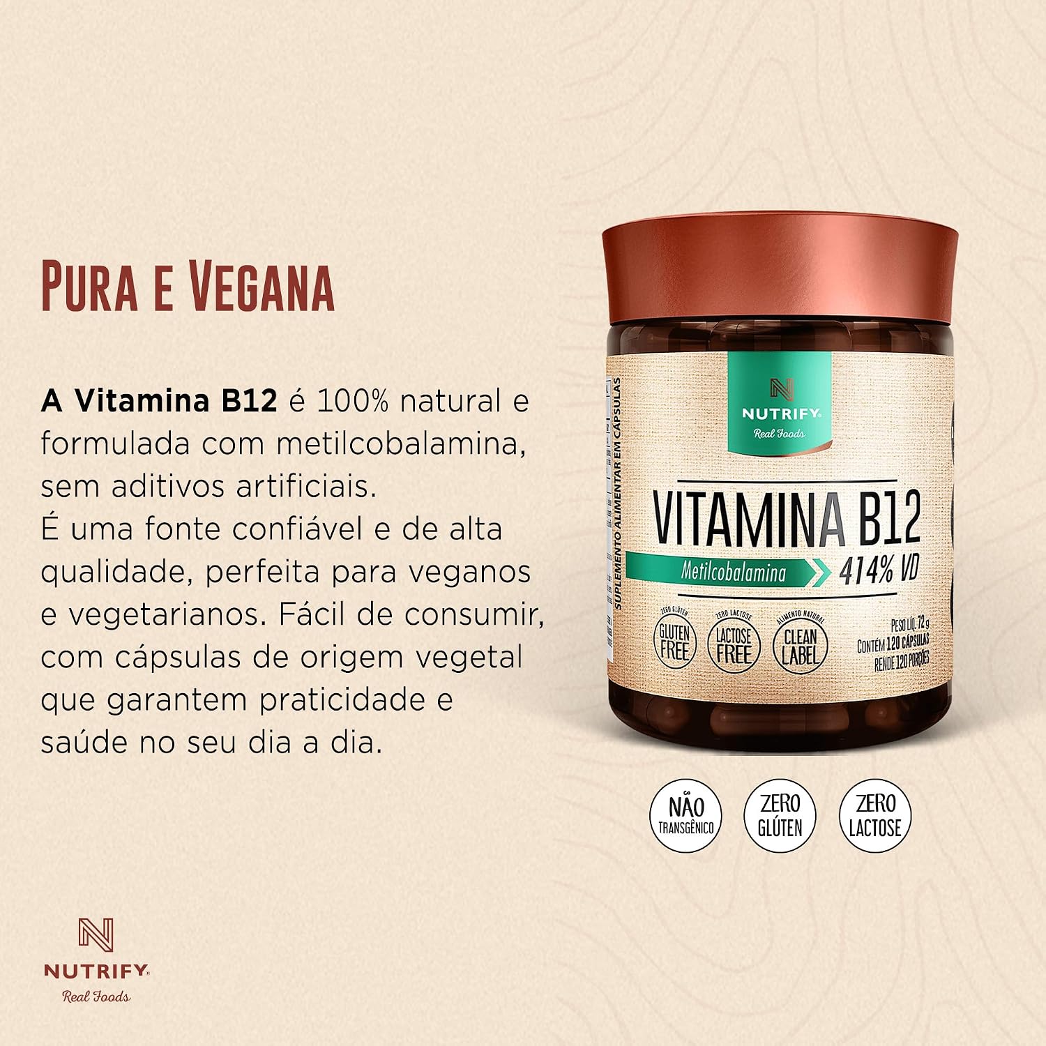 Vitamina B12 Nutrify 4