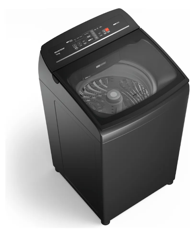 Máquina de Lavar Brastemp 15 Kg Cinza Timer Pro 2