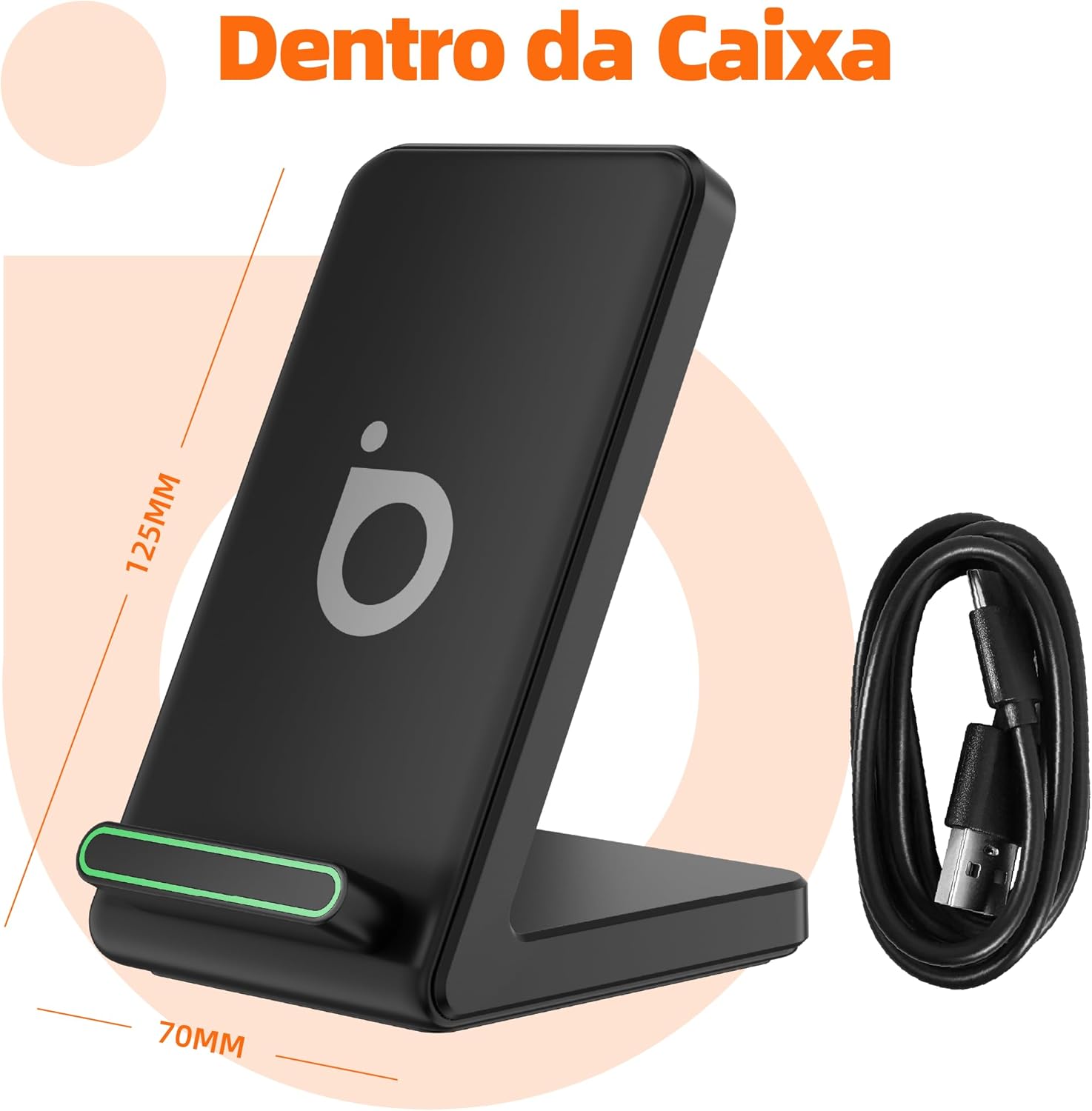 Carregador por Indução 3 em 1 Basike 3