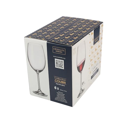 Conjunto 6 Taças de Vinho Tinto de Cristal Ecológico Gastro/Colibri 450 ml  5