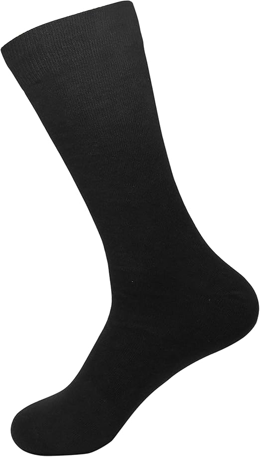 Kit 12 Pares Meia Social Microfibra Fina Masculina S1-39/44 - Preta 3