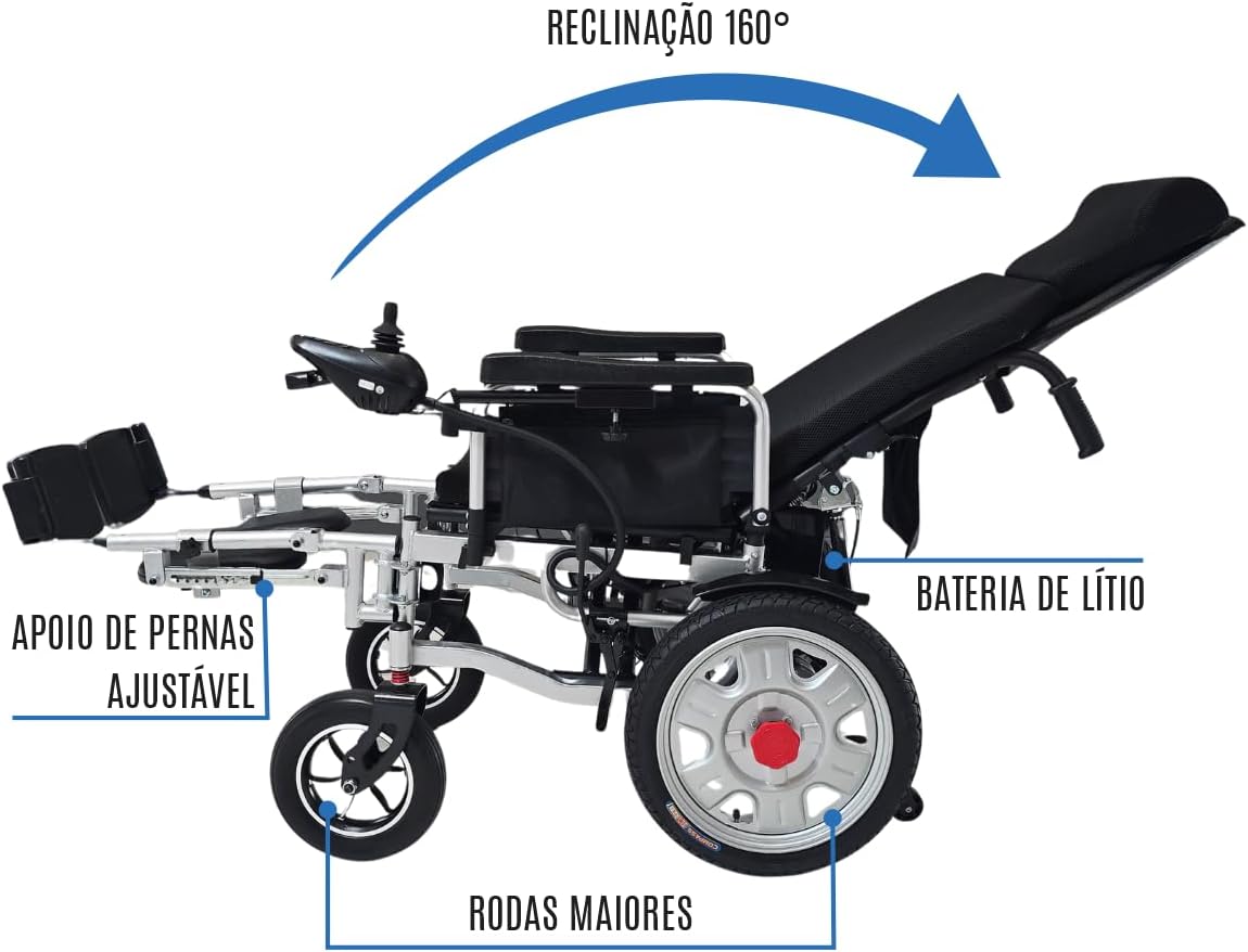 Cadeira de Rodas Motorizada Elétrica 4