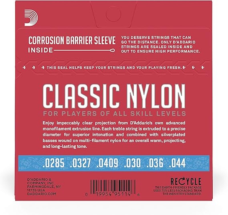 Encordoamento para Violão Nylon D'Addario Classic Student 3