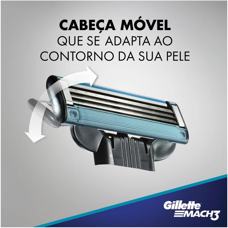 Aparelho de Barbear Gillette MACH3 Acqua Grip 4