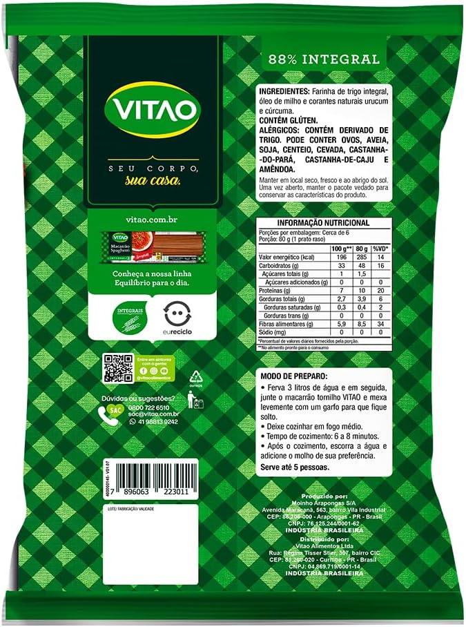 Macarrão Integral Tornilho 2