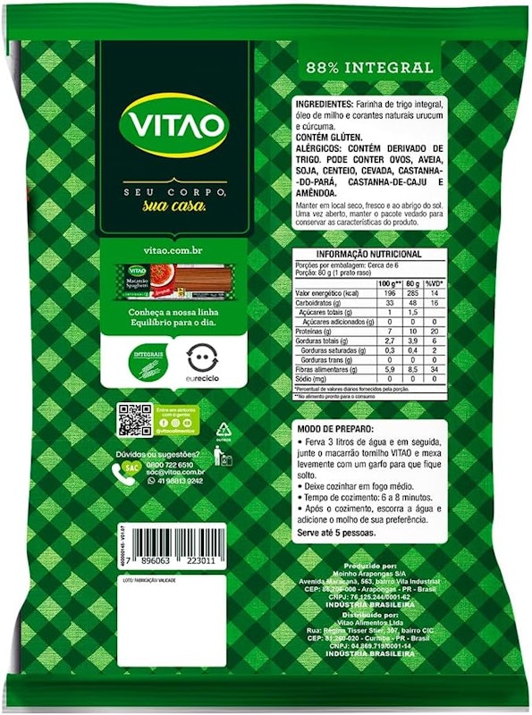 Macarrão Integral Tornilho 2