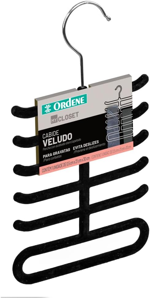 Cabide de Veludo para Gravatas 1