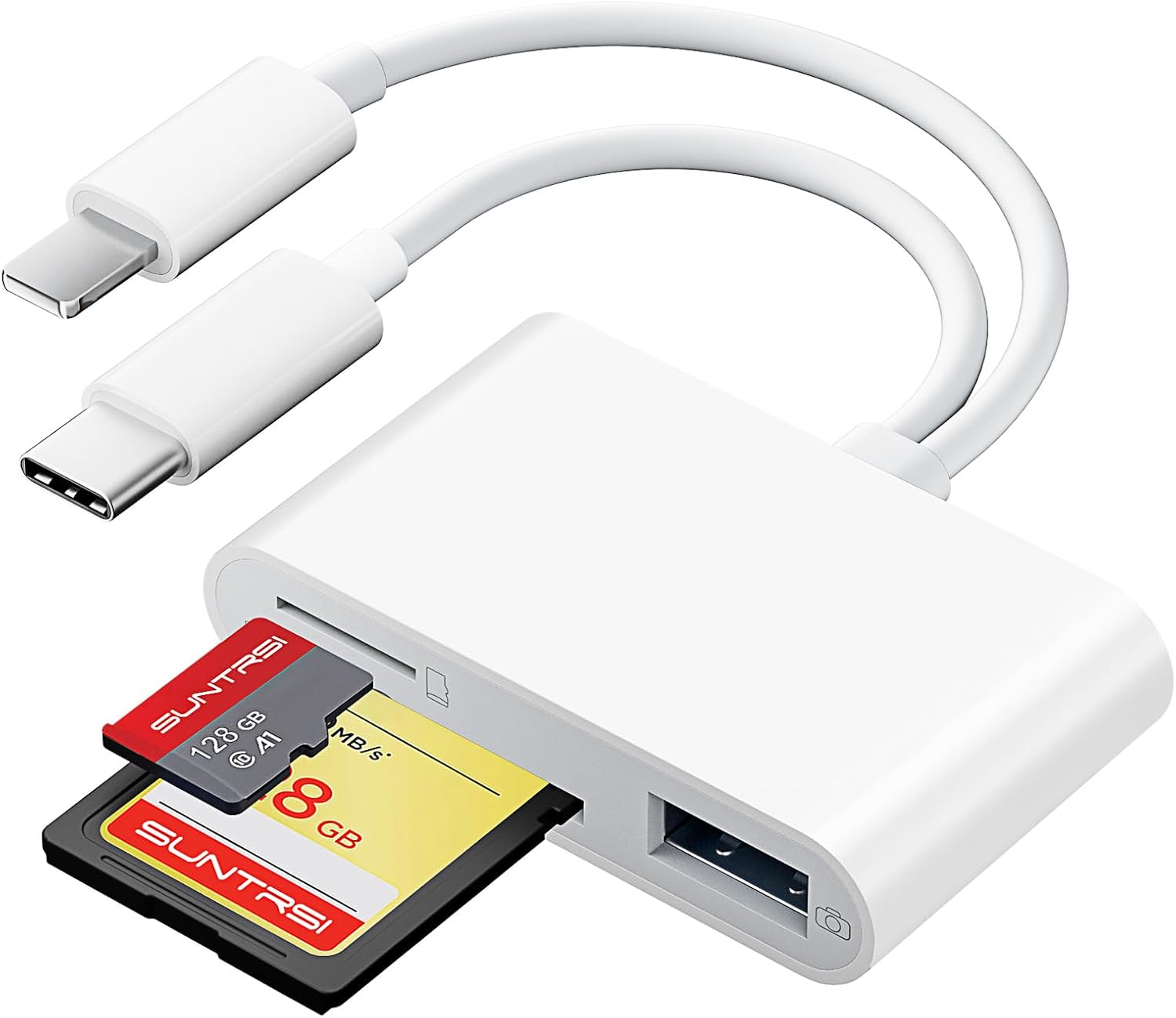 Leitor de Cartão SD/Micro SD para iPhone/iPad/Câmera 1