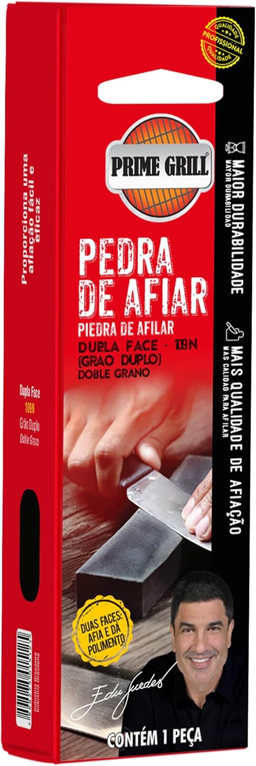 Pedra de Afiar Dupla Face Prime Grill 1