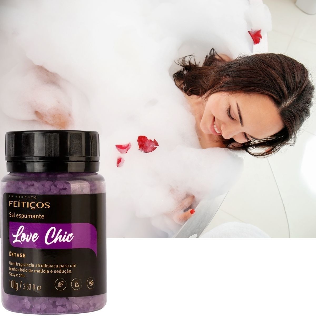 Sal de Banho Espumante Love Chic Êxtase 3