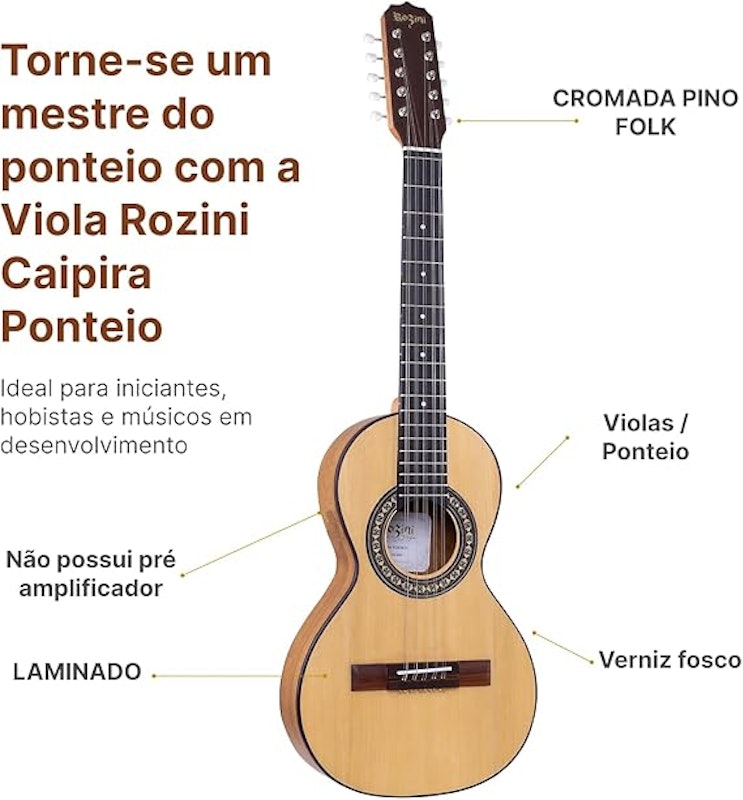 Viola Caipira Ponteio Fosco 2