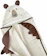 BIRAMAR BABY Toalha de Banho Kids Felpuda com Capuz Bichinho Urso Marrom 1