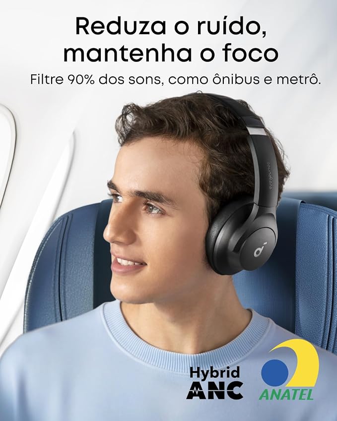 Fone de Ouvido Bluetooth Soundcore Anker Q20i ANC Híbrido 2