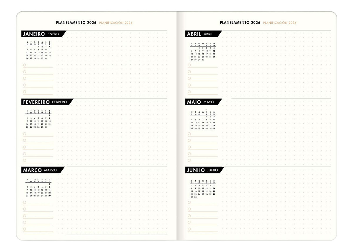 Planner Grampeado Kraftwork 2026 3