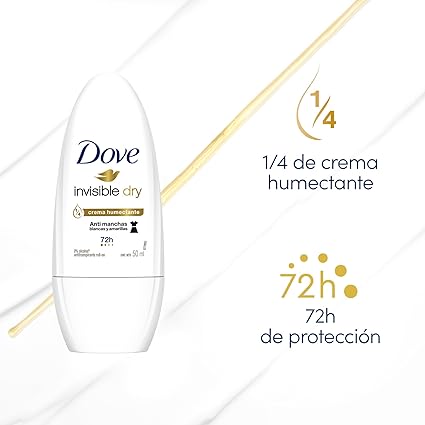 Desodorante Antitranspirante Roll On Dove Invisible Dry 3