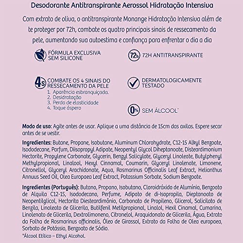 Desodorante Monange Hidratação Intensiva 5